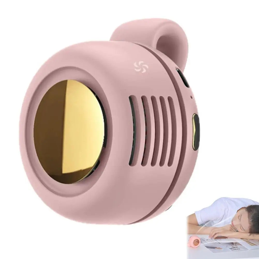 NEW Portable Silent Mini Bladeless Electric Fan Clip-On Adjustable 3-Speed Small Fan for Outdoor Comfortable Wearable Cooling Accessory for hot weather summer season