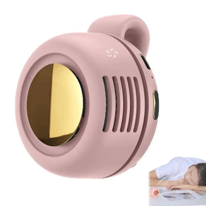 NEW Portable Silent Mini Bladeless Electric Fan Clip-On Adjustable 3-Speed Small Fan for Outdoor Comfortable Wearable Cooling Accessory for hot weather summer season
