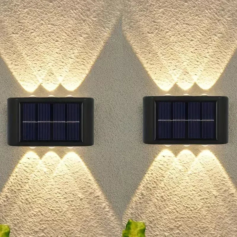 TOP SELLING Solar LED Outdoor Wall Light Waterproof Dusk to Dawn Fence Lamp for Garden Yard Porch Pathway Patio - Home Decor Lighting perfect for evening garden lights