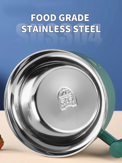 Stainless Steel Bowl with Lid for Instant Noodles Portable Sealed Drain Kitchen Utensil Eco-Friendly Aluminum Alloy Dinnerware