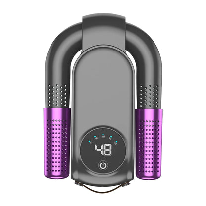 Smart Shoe Dryer with UV Sterilization Fast Drying Constant Temp Quiet Operation Fits All Shoes (Trainers/Boots) with Smart Timer Odor Kill for All Seasons antibacterial UV light 3 in 1 noise reduction quick dry for family