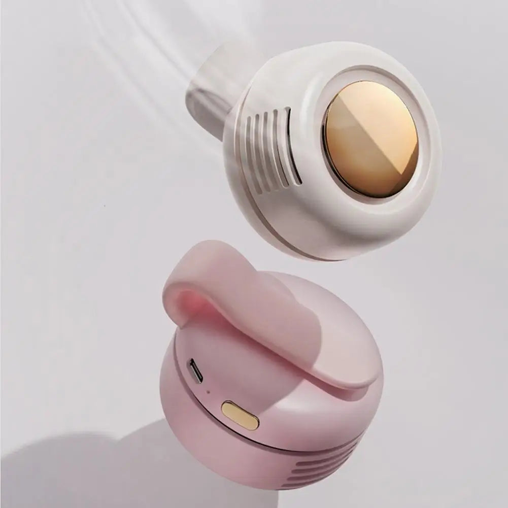 NEW Portable Silent Mini Bladeless Electric Fan Clip-On Adjustable 3-Speed Small Fan for Outdoor Comfortable Wearable Cooling Accessory for hot weather summer season