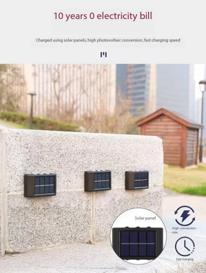 TOP SELLING Solar LED Outdoor Wall Light Waterproof Dusk to Dawn Fence Lamp for Garden Yard Porch Pathway Patio - Home Decor Lighting perfect for evening garden lights