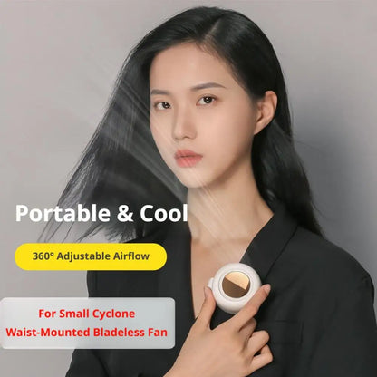 NEW Portable Silent Mini Bladeless Electric Fan Clip-On Adjustable 3-Speed Small Fan for Outdoor Comfortable Wearable Cooling Accessory for hot weather summer season