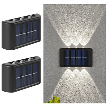 TOP SELLING Solar LED Outdoor Wall Light Waterproof Dusk to Dawn Fence Lamp for Garden Yard Porch Pathway Patio - Home Decor Lighting perfect for evening garden lights