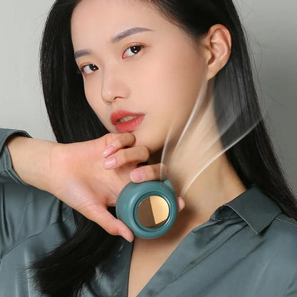NEW Portable Silent Mini Bladeless Electric Fan Clip-On Adjustable 3-Speed Small Fan for Outdoor Comfortable Wearable Cooling Accessory for hot weather summer season