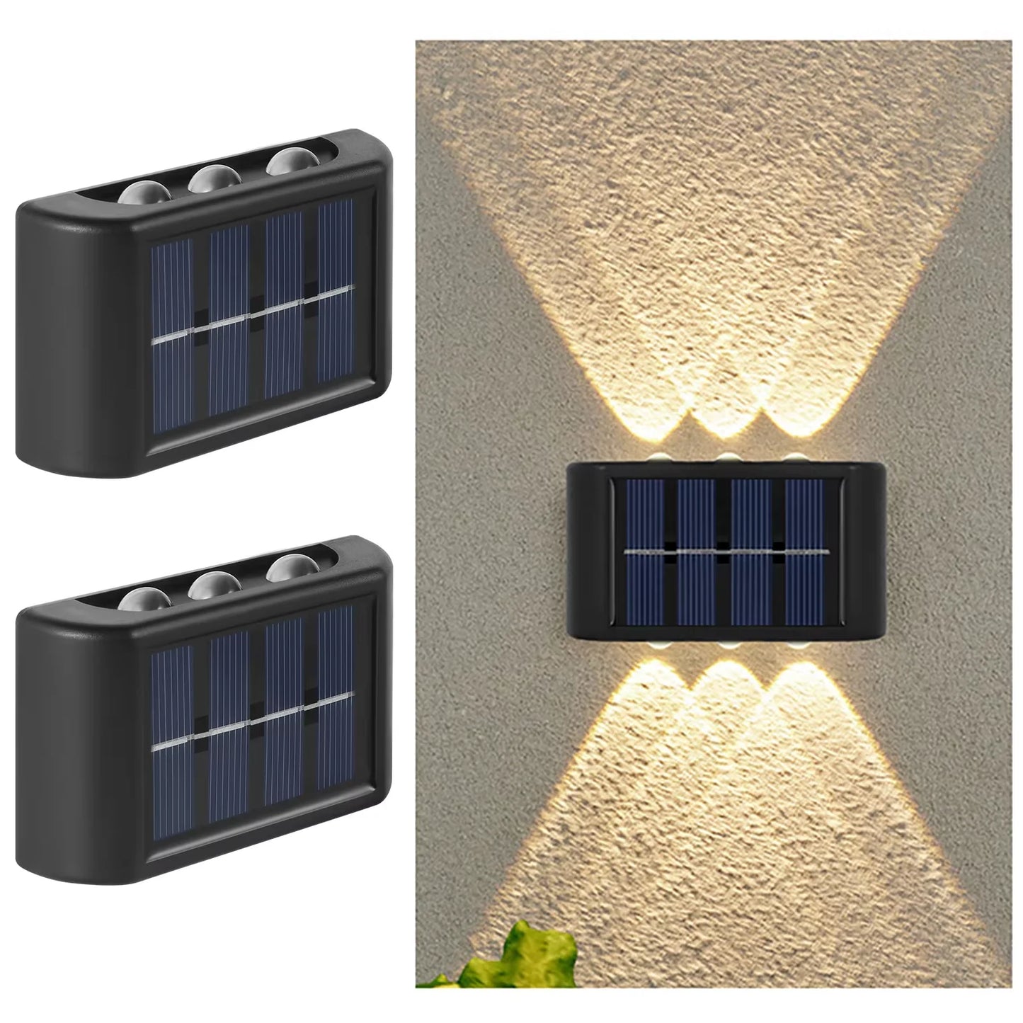 TOP SELLING Solar LED Outdoor Wall Light Waterproof Dusk to Dawn Fence Lamp for Garden Yard Porch Pathway Patio - Home Decor Lighting perfect for evening garden lights