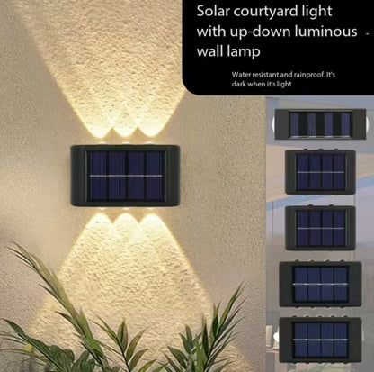 TOP SELLING Solar LED Outdoor Wall Light Waterproof Dusk to Dawn Fence Lamp for Garden Yard Porch Pathway Patio - Home Decor Lighting perfect for evening garden lights